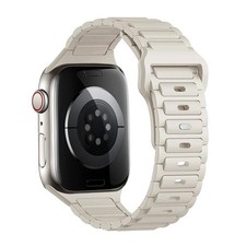 Pour Apple Watch Series 5 40 mm boucle trois perles bracelet en silicone (Starl