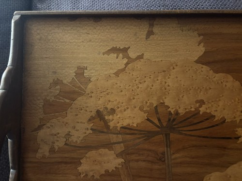 Plateau ancien marqueterie - en,