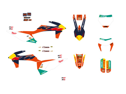Kit autocollant graphiques ktm - kit,