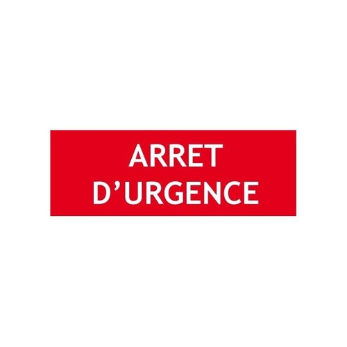 Panneau arret urgence - panneau, d'urgence"