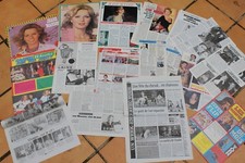 NEW !! LOT Articles de PRESSE - Chanteuse --  JEANE MANSON -- 20 PAGES !!