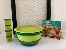 1 ⚜️ Micro Vap' Cuiseur Vapeur Micro-Onde Tupperware + 4 Ramequins Vert