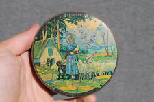 Ancienne Boite Tôle Lithographiée Bonbons Pastilles de Lourdes Tin Box