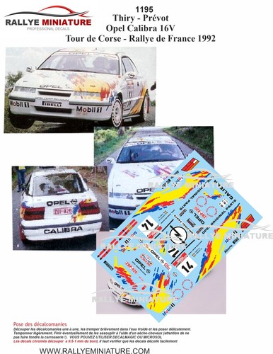Decals ref 1195 - decals, 1/43