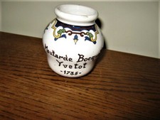 pot à moutarde  BOCQUET Yvetot - Digoin et Sarreguemines TBE