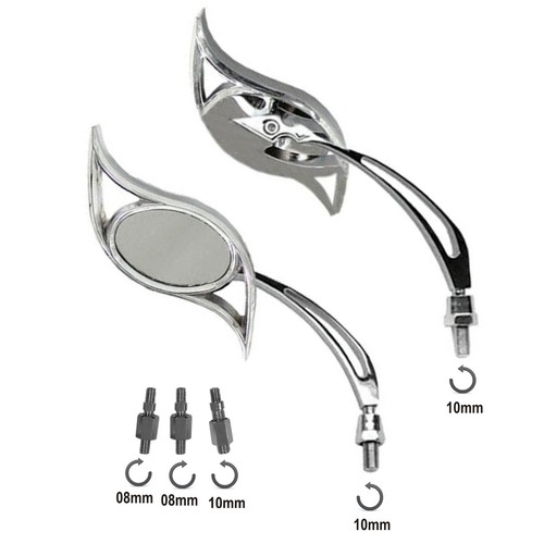 Retroviseurs couple chrome - retroviseurs,