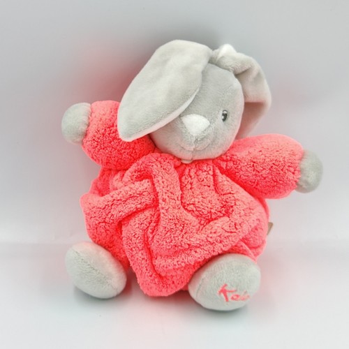Doudou lapin plume - lapin, fluo