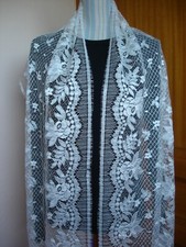 SUPERBE COUPON  DENTELLE de CALAIS/CAUDRY Ancienne 2 mètres 30 x 42 cm.- T.B.E.