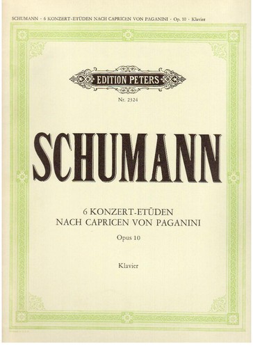 Schumann six études de - études,