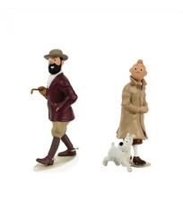 Moulinsart Leblon Delienne Tintin - Haddock cavalier / Tintin et Milou marchent