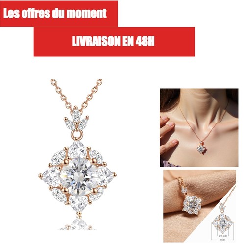Collier pendentif moissanite - , 2