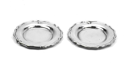 Paire plats miniatures en - de,