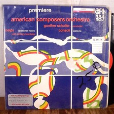 Robert Helps / Gunther Schuller Gossamer Noons LP CRI Composers Recordings EX