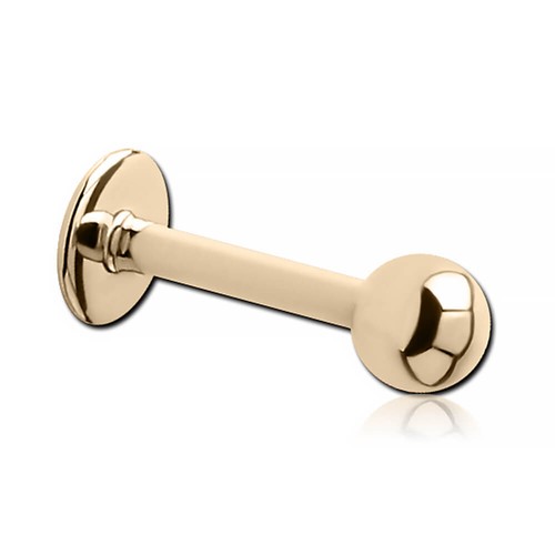 Micro labret plaqué 18k - micro, or