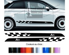 2 X BANDES BAS DE CAISSE POUR AUDI A1 SPORT AUTOCOLLANT STICKER BD540-81