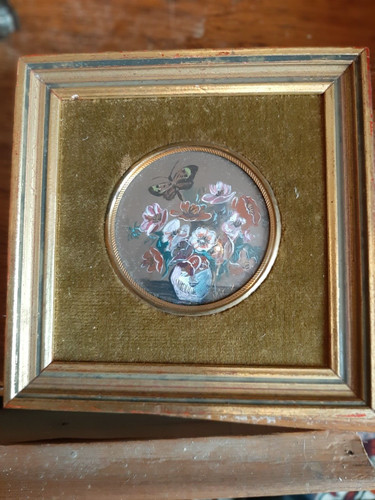 Belle fine peinture sur - et,