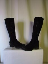 Bottes MAM'ZELLE daim et strass noir 37