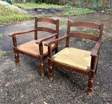 2 fauteuils vintage en bois