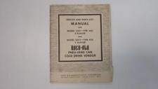 Rock-Ola Original Service Manuel Modèle 3301 Et 3302. Vendu comme-Est