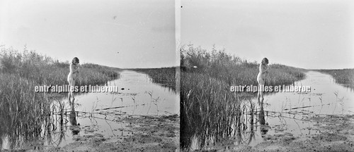Feminin 1920 plaque verre - feminin,