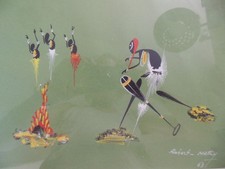 Tableau à la gouache