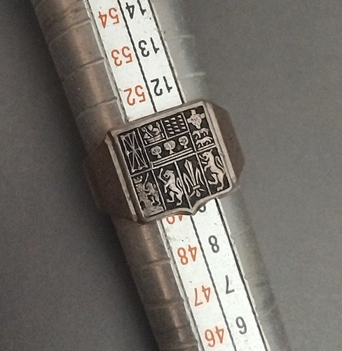 Bague chevalière héraldique - bague,