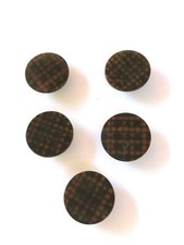 5 boutons plats Art déco