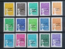 15 Timbres Saint-Pierre et Miquelon Année 2002 série Marianne n°758-772 neufs **