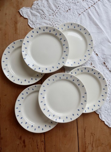 Assiettes dessert vintage - 6,