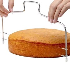 Double Fil Réglable - Gâteaux Cutter - En Acier Inoxydable (33 x 15,5 cm)
