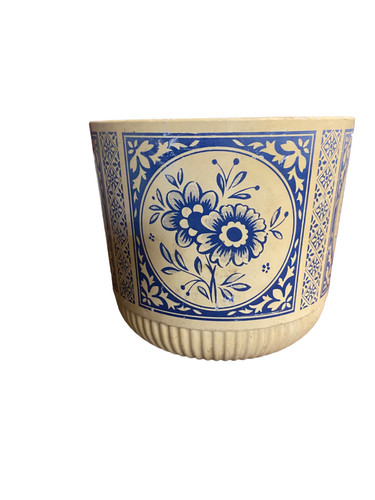 Ancien cache pot pvc plante - pot,