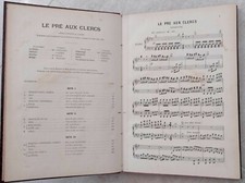 Hérold le Pré aux Clercs partition ancienne reliée chant piano