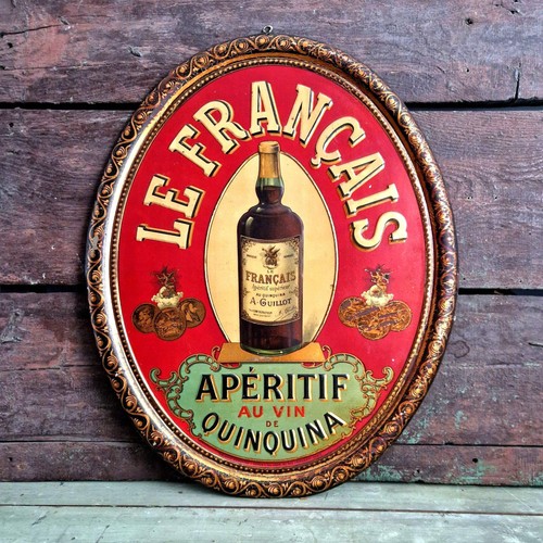 Plaque publicitaire quinquina - plaque,
