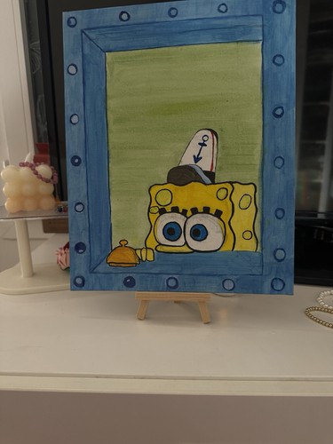 Peinture bob éponge fait - bob,