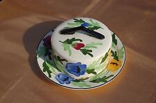 BEURRIER ANCIEN EN FAIENCE-