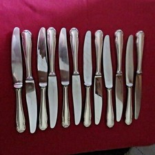 12 couteaux à entremet métal argenté GULDEN  modèle filet 
