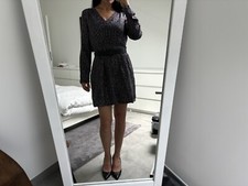 Robe fluide en soie manches