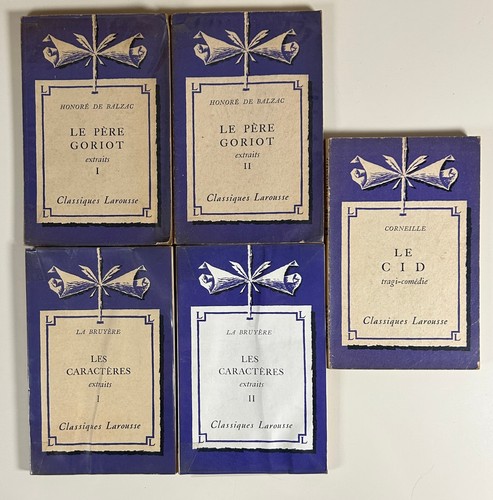 Lot classiques larousse - 5, larousse: