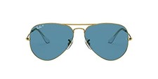 Lunettes de soleil Ray-Ban 0RB3025 AVIATOR LARGE METAL LEGEND GOLD WITH POLAR...