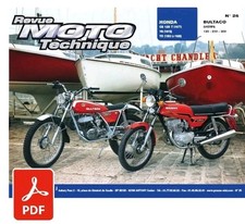 REVUE MOTO TECHNIQUE RMT 26 ETAI PDF HONDA CB125 BULTACO SHERPA  125 250 350