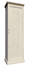 Armoire à Linge " Royal " - Türig 97cm Pin Scandinave Blanc Chêne Sauvage