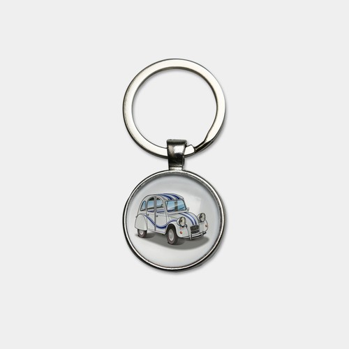 Porte clés citroën 2cv - porte-clés,