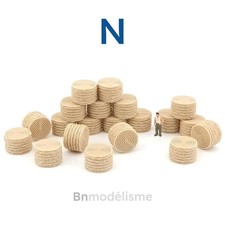 N 1/160 Lot 20 Bottes de Foin, Paille Décor Agricole Ferme Animaux Chevaux 1:160