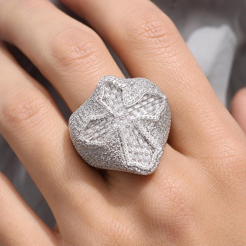 Bague baguette simulée - bague,