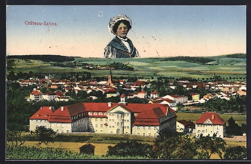 Cpa château salins vue - château-salins,, du