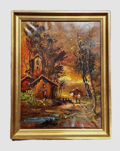 Antique oil painting - antique,