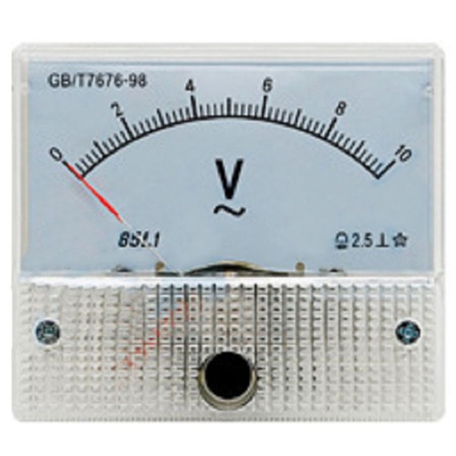 Voltmètre analogique clear - analogique,