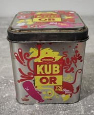 BOITE EN FER PUBLICITAIRE VINTAGE MAGGI KUB OR 100 ANS DE BON GOUT COLLECTION