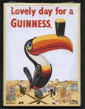 NOSTALGIC ART ;magnet frigo;Lovely Day for GUINNESS; 6 X 8 cm ; aimant puissant.