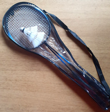 lot de 2 raquettes de badminton bleu noir, 2 volants & housse de transport neuf